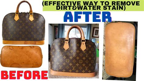 how to remove water marks on lv bag|vachetta leather water stain removal.